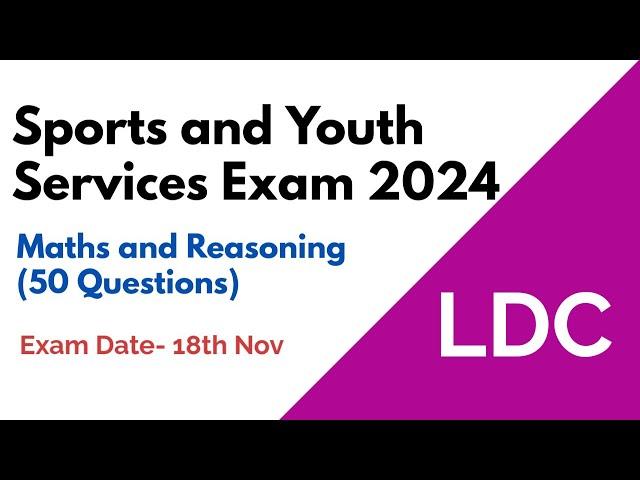 (Mizoram) Sport and Youth Services Exam 2024 | Maths and Reasoning Section Solved