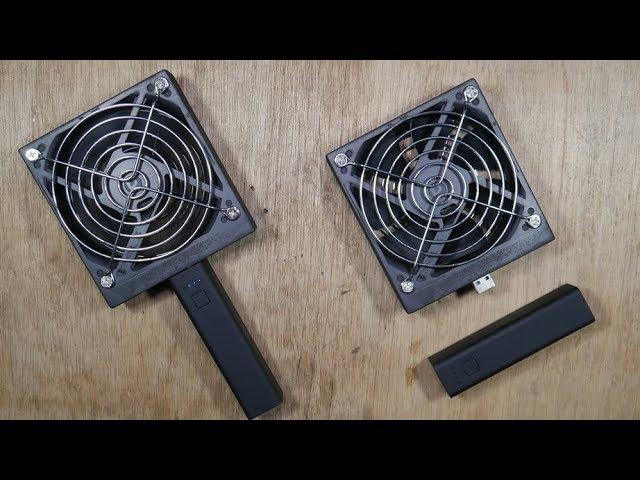 How to make portable fans using PC Fan_EVERY DIY