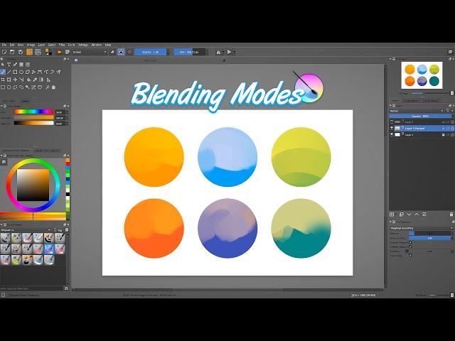 Krita tutorial: Understanding Krita's blending modes