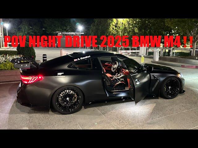 POV NIGHT DRIVE 2025 BMW M4 COMPETITION XDRIVE #pov #bmwm #bmw #m4 #m3 #g80 #g82 #4k #gopro #atlanta