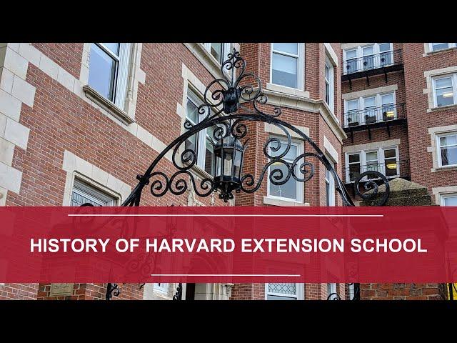 History of Harvard Extension School