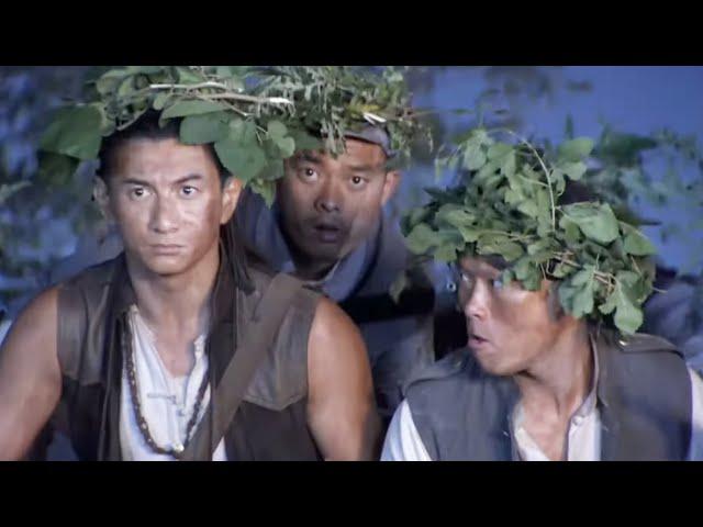 Kung fu boy traps rail track, ambushes from forest, wipes out entire army on the spot.