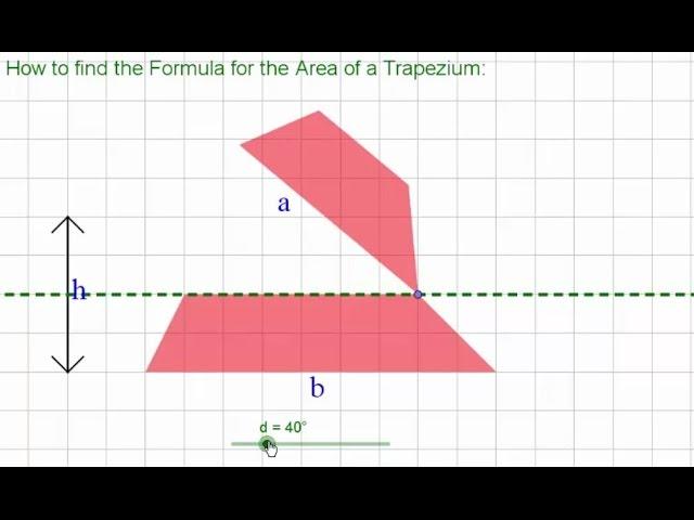 How to find the Formula for the Area of a Trapezoid (Trapezium)