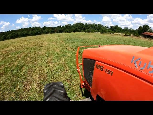 Cutting Hay with The Kuhn GMD 800 GII