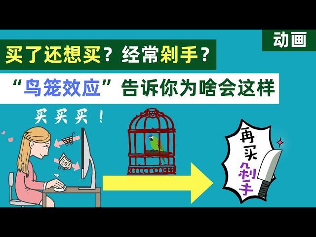 心理学与生活之鸟笼效应，你肯定有过买了还想买的经历吧！鸟笼逻辑为你揭秘为什么会这样【动画】