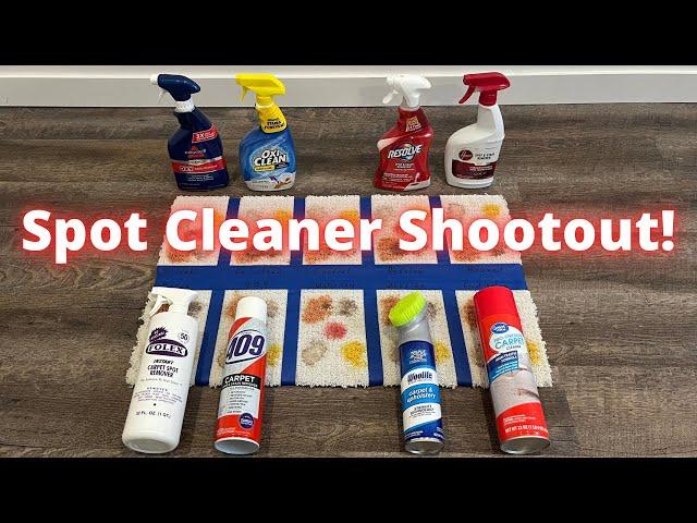 What stain remover is the best? Testing 8 of the top carpet spot cleaning brands.