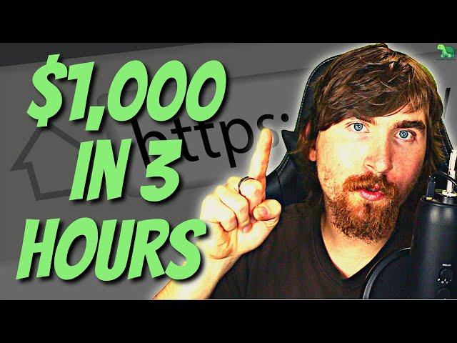 How I Flipped a Website for $1,000 Profit | 3 Hours of Work