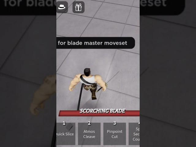 blade master moveset one shot combo #roblox #shorts #gaming #strongestbattlegrounds