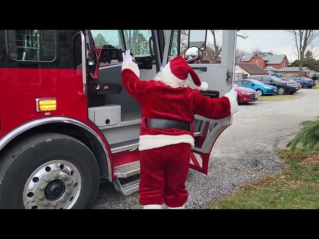 Santa Arrives at the 2nd Annual Santa's Village & Market in Essex Ontario