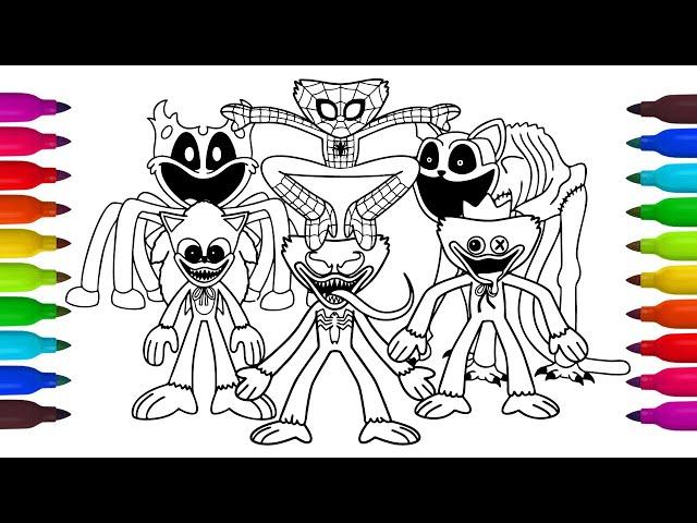 POPPY PLAYTIME Chapter 3 Coloring Pages /How to Color All New Bosses and Monsters #H96