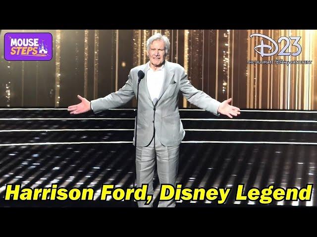 Harrison Ford Receives Disney Legend Award with Intro from Bob Iger at D23: Ultimate Fan Event 2024