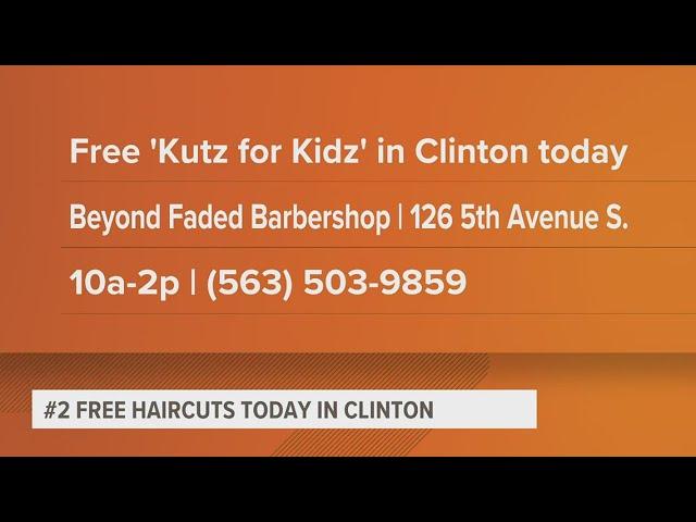 Clinton barbershop giving back to community, giving students fresh haircuts