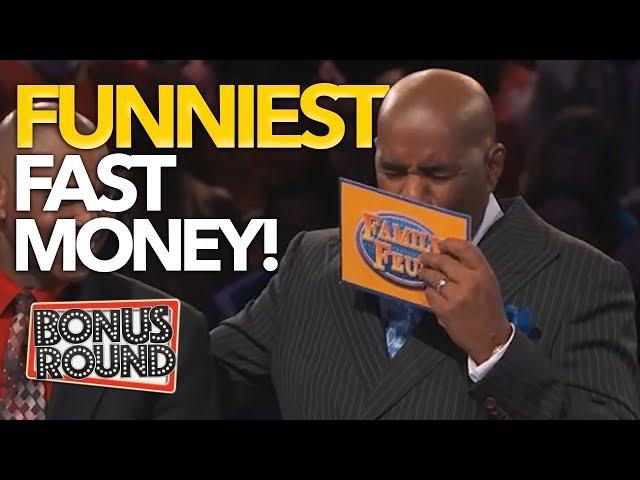 FUNNIEST FAST MONEY MOMENTS EVER On Family Feud US | Bonus Round