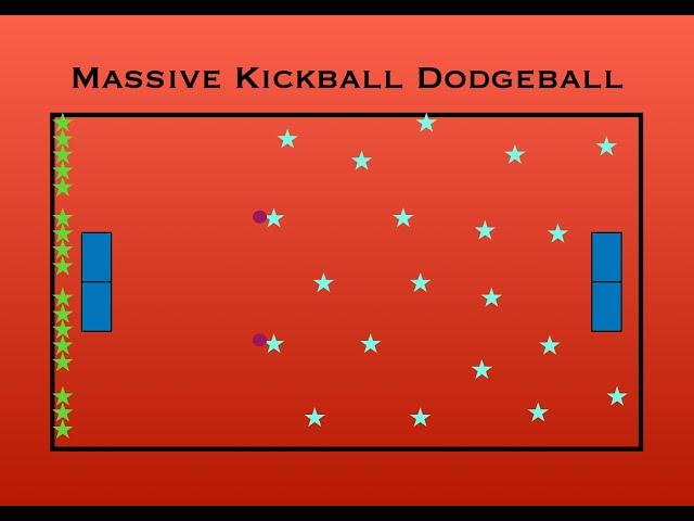 Massive Kickball Dodgeball - Great Large Group Game