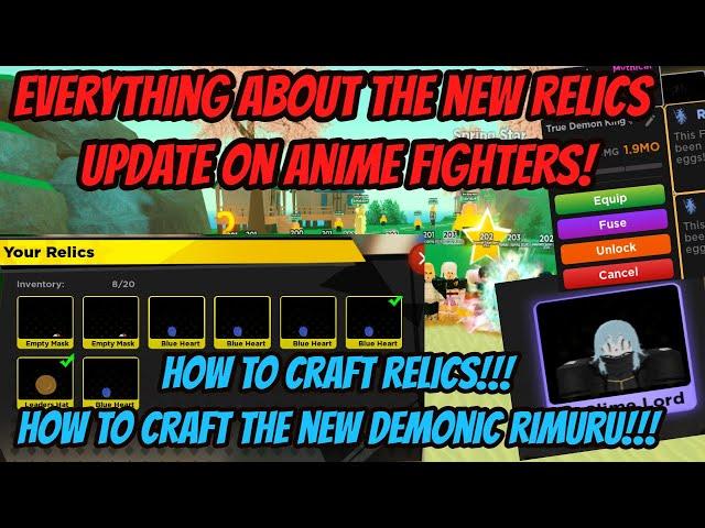 How to Craft Relics and the new Demonic Rimuru !!! - Everything about the New AFS Update!!!