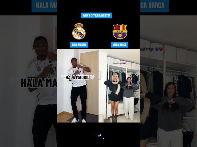 HALA MADRID Vs VISCA BARÇA || Prt 115 #shorts #dance #music  #halamadrid #viscabarça #laliga