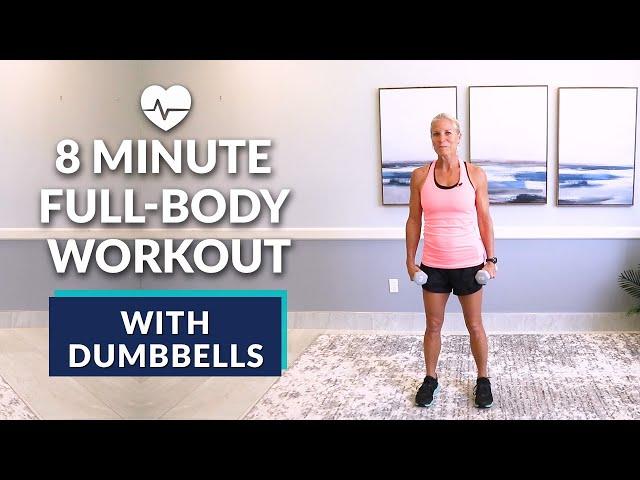 8 Min Full Body Senior Dumbbell Workout