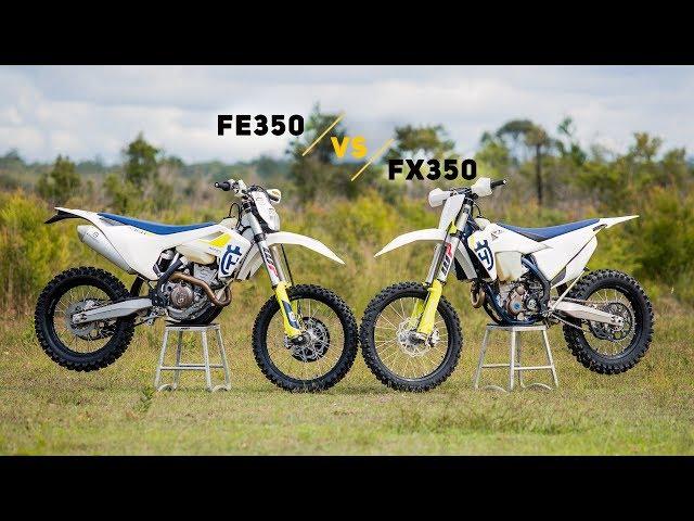 Husqvarna Head-To-Head: 2019 FE350 vs FX350