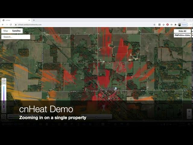 cnHeat 3GHz nLOS / NLOS Propagation Model