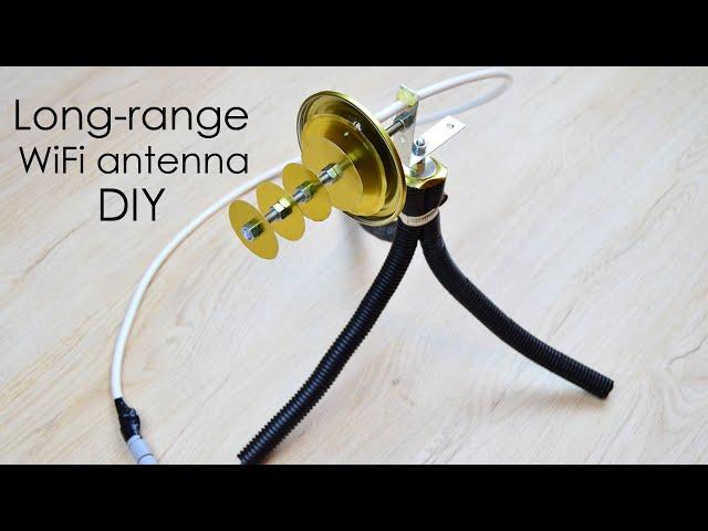 How to make long-range WiFi antenna at home