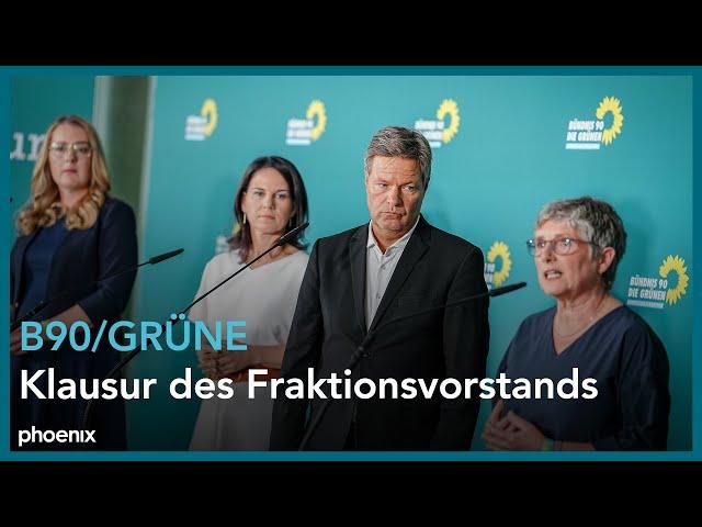 Bündnis 90/Die Grünen: Klausur des erweiterten Bundestags-Fraktionsvorstandes | 04.09.24