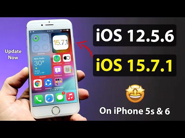 Update iOS 12.5.6 to iOS 15.7.1 - Install iOS 15.7.1 Update on iPhone 6, 5s, 6+