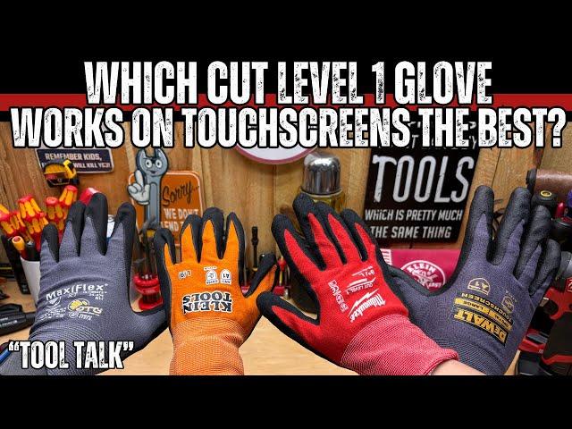 Which Cut Level 1 Glove Works on Touchscreens the Best? #dewalt #milwaukee #klein #maxiflex #tools