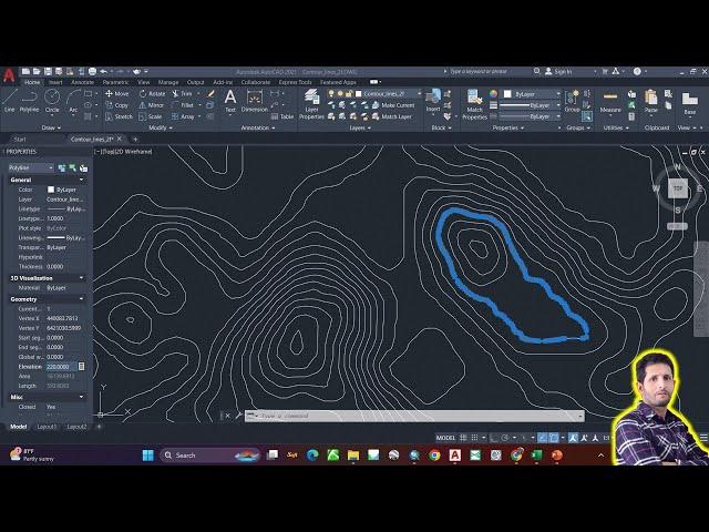 How to assign elevations to topographic polylines contour in AutoCAD