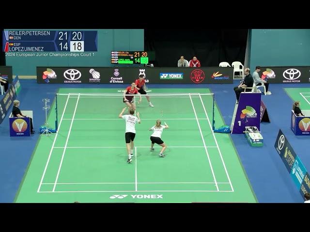 Match point - Reiler / Petersen vs Lopez / Jimenez - XD, SF - EJC 2024