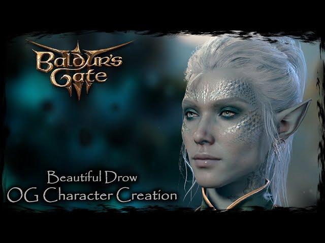 BALDUR'S GATE 3 || Beautiful Drow [Original Character #250] - Female Character Creation