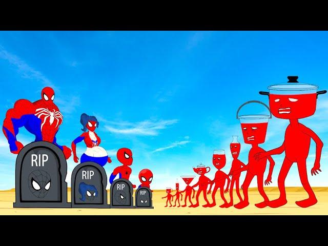 Rescue SPIDERMAN Family From Evolution Of MONSTER RADIATION : Returning From The Dead SECRET - FUNNY