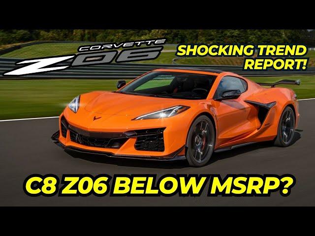 Are C8 Corvette Z06 Below MSRP? ALARMING Auction and Retail DATA REPORT!