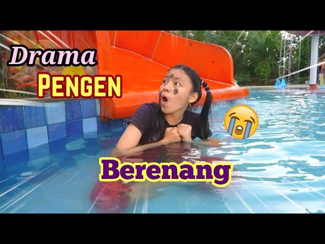 DRAMA TUTIK PENGEN BERENANG DI KOLAM RENANG ! Jadi Sakit Perut