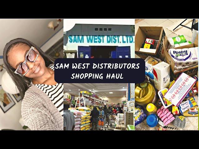 SAM WEST DISTRIBUTORS WHOLESALE  SHOPPING//GROCERY HAUL//BULK SHOPPING//MS WIT