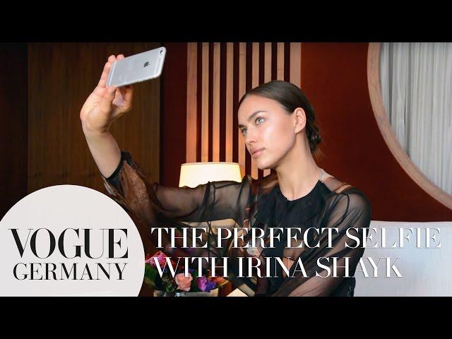 How to take the perfect selfie with model Irina Shayk | VOGUE