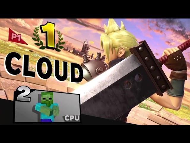 Super Smash Bros. Ultimate: All Cloud Victory Poses (English Dub + Translation Version)