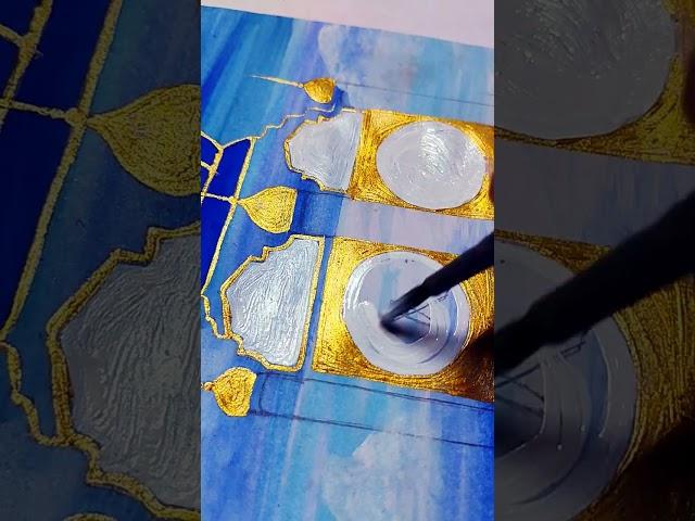 "Makkah Clock Tower Painting  | Islamic Art Step by Step ️"