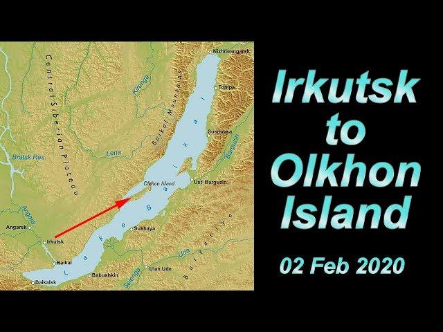 Lake Baikal, Irkutsk to Olkhon Island, Russia - 02 Feb 2020 - 4K