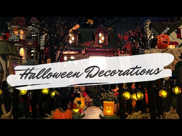 Halloween Miniature Village & Indoor Decor Tour 