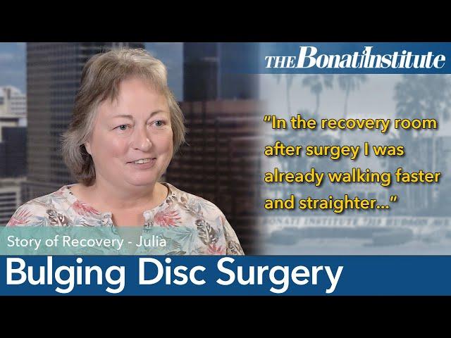 Bulging Disc Surgery at the Bonati Spine Institute changed Julia's life