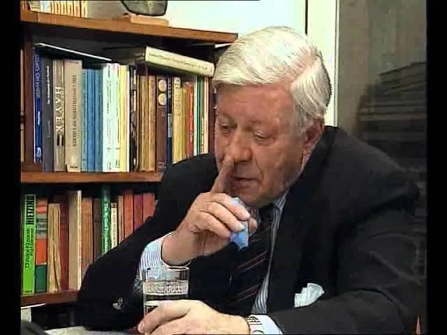 Helmut Schmidt im Gespräch mit Karl Popper (1992)