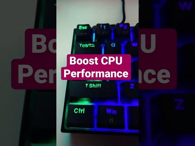 Boost CPU Performance in any PC Game