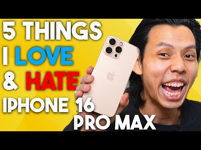 iPhone 16 Pro Max 5 Things I Love and Hate! + Drop Test & Giveaway!