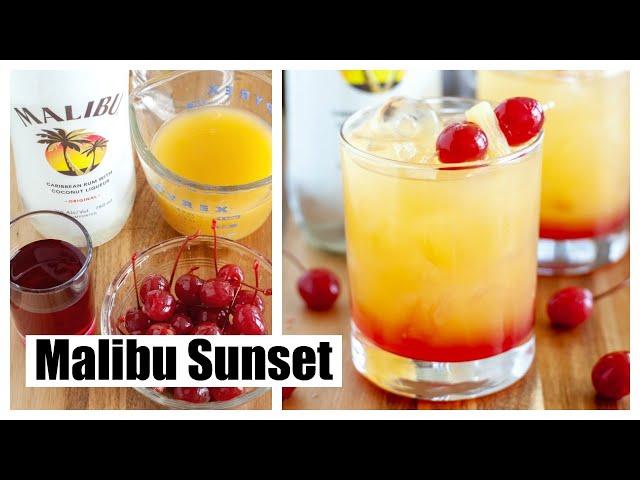 MALIBU SUNSET // MALIBU RUM COCKTAIL