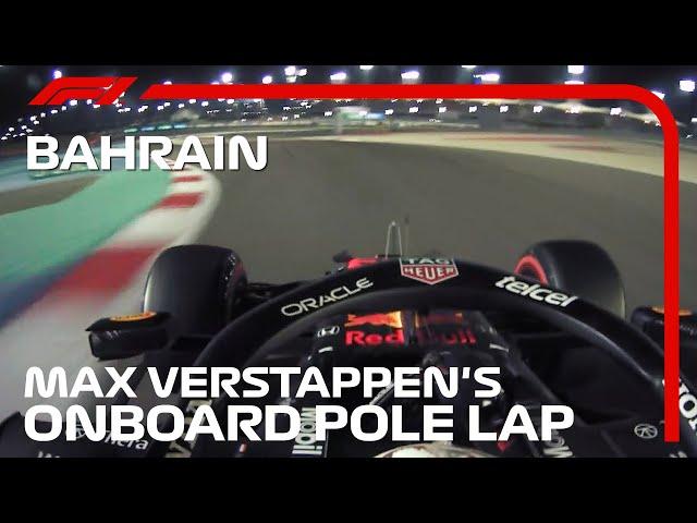 Max Verstappen's Onboard Pole Lap | 2021 Bahrain Grand Prix | Pirelli