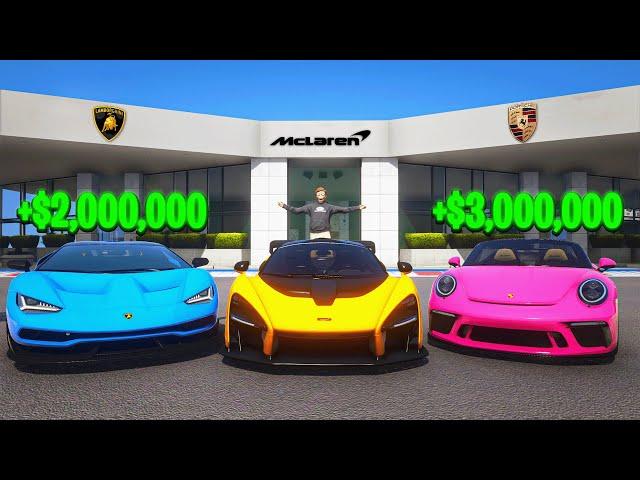 I Robbed Every Sports Car Dealership in GTA 5 RP..