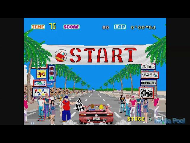 Outrun (Arcade) All Endings Playthrough longplay retro video game