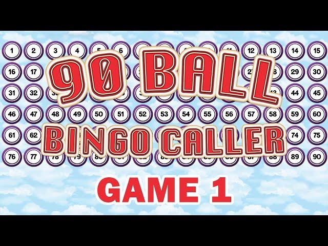 90 Ball Bingo Caller Game - Game 1