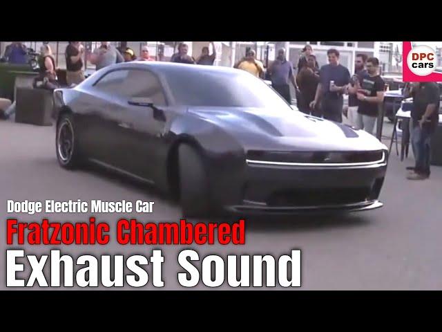 Dodge Charger Daytona SRT Electric Muscle Car Fratzonic Chambered Exhaust Sound