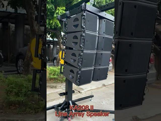 Hot selling double 8 inch Line Array Speaker KA208  display and ready for testing!